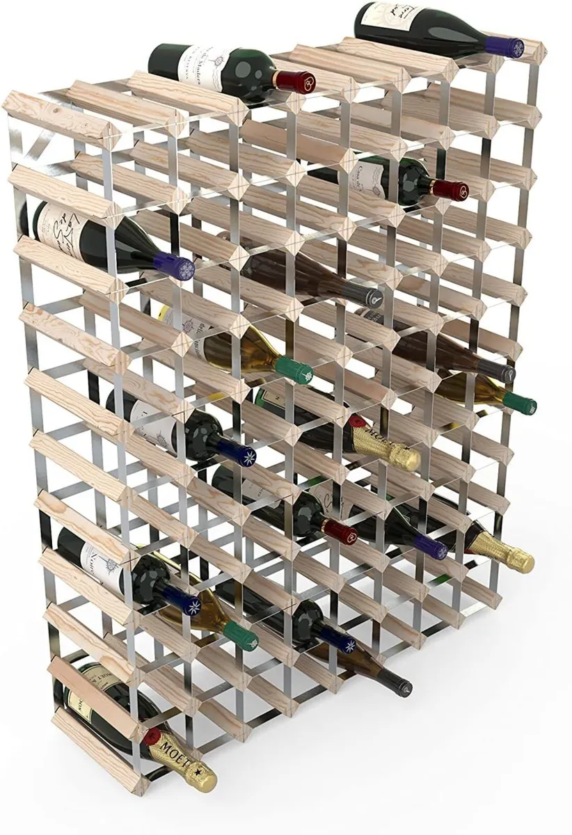 90 Bottle Traditional Wine Rack - Kit Natural - Image 3