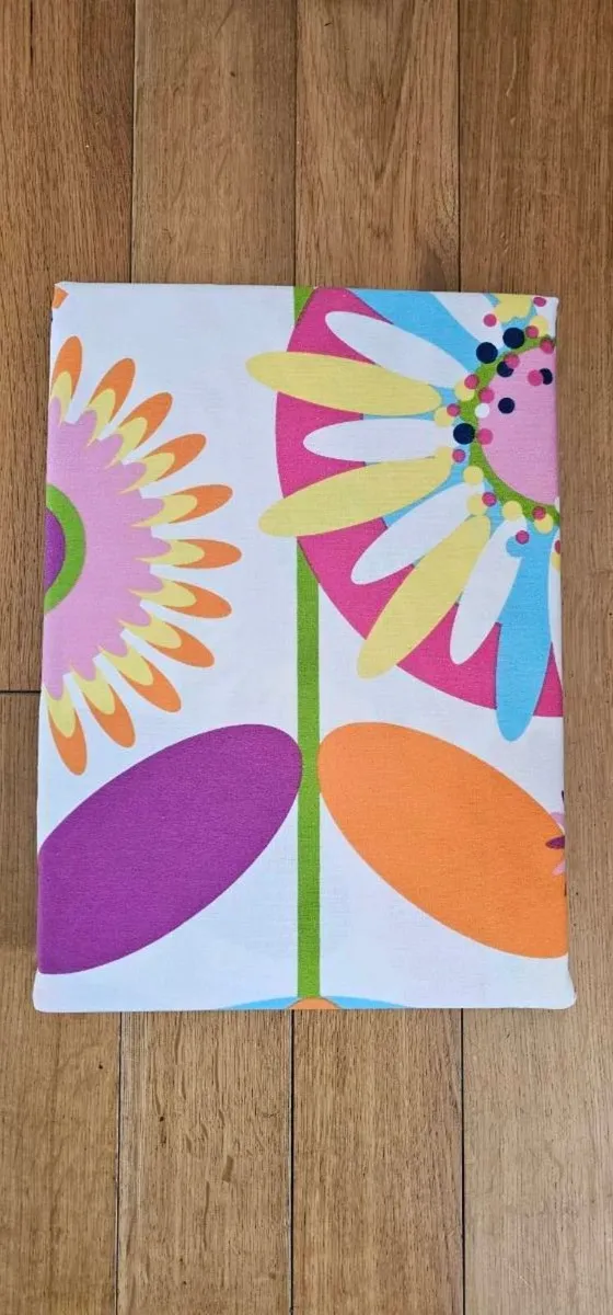 New Kids Pencil Pleat Lined Curtains, Flower Print - Image 2