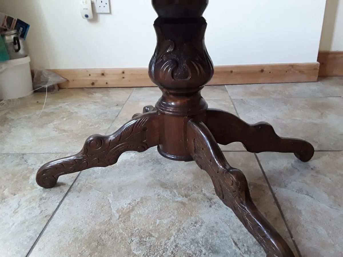 Highly polished coffee table walnut inlay - Image 2