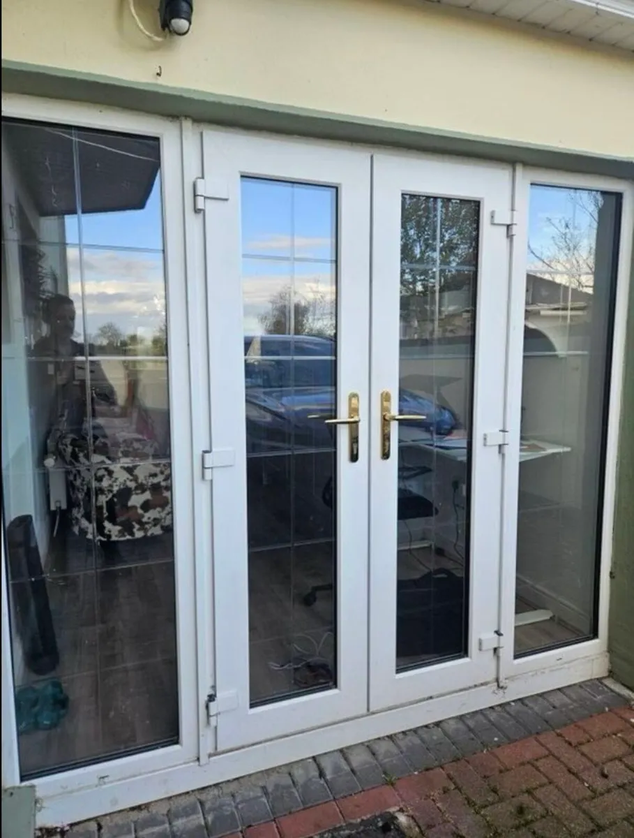 HIGH QUALITY UPVC FRENCH DOUBLE DOORS LIKE NEW - Image 1