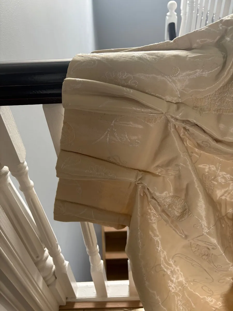 Curtains Handmade Cream French Pleat - Image 2