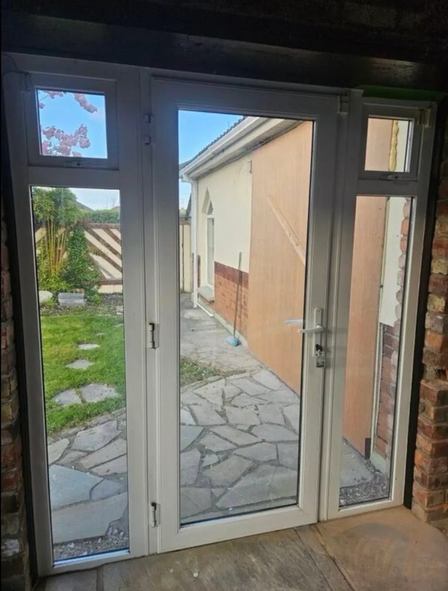 HIGH QUALITY UPVC DOOR WITH SIDE LIGHTS - Image 2
