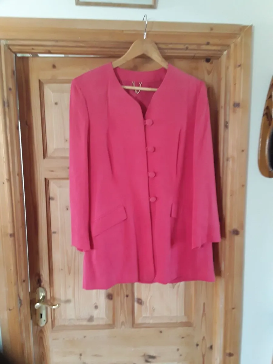 Ladies summer coat as new rose pink size 16 - Image 1