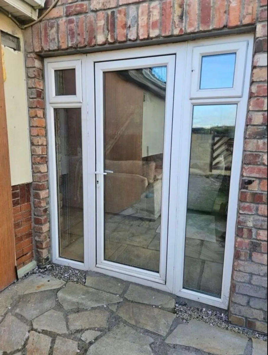 HIGH QUALITY UPVC DOOR WITH SIDE LIGHTS - Image 1
