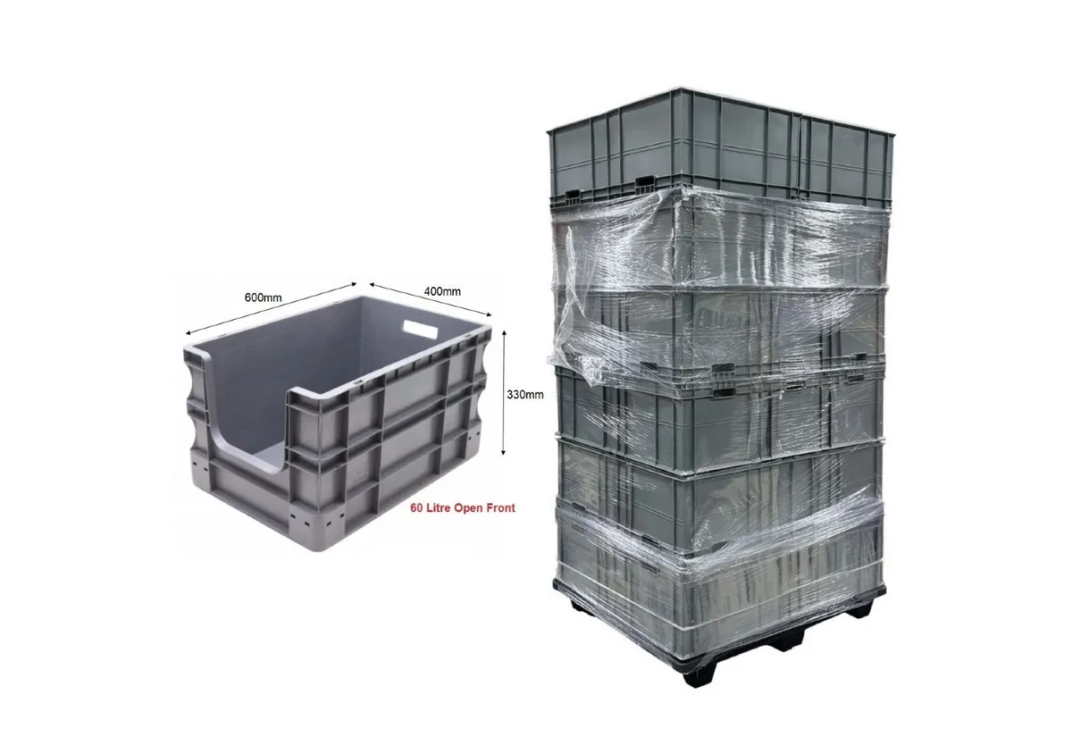 45x Storage Boxes Bins Open Front Picking Boxes - Image 1