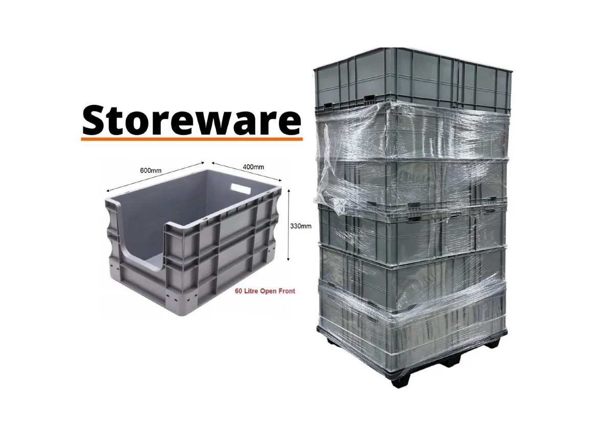 Open Front Storage Boxes Euro Boxes 45x Pallet - Image 1