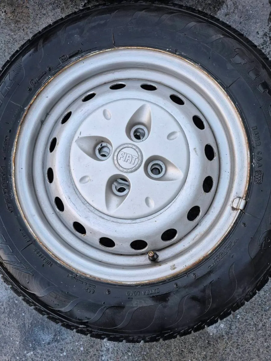 4FIAT DOBLO WHEELS 175/70R14 CONDITION FANTASTICDU - Image 3
