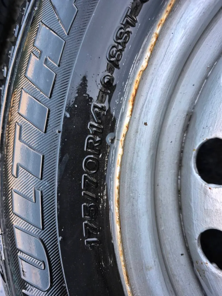 4FIAT DOBLO WHEELS 175/70R14 CONDITION FANTASTICDU - Image 4