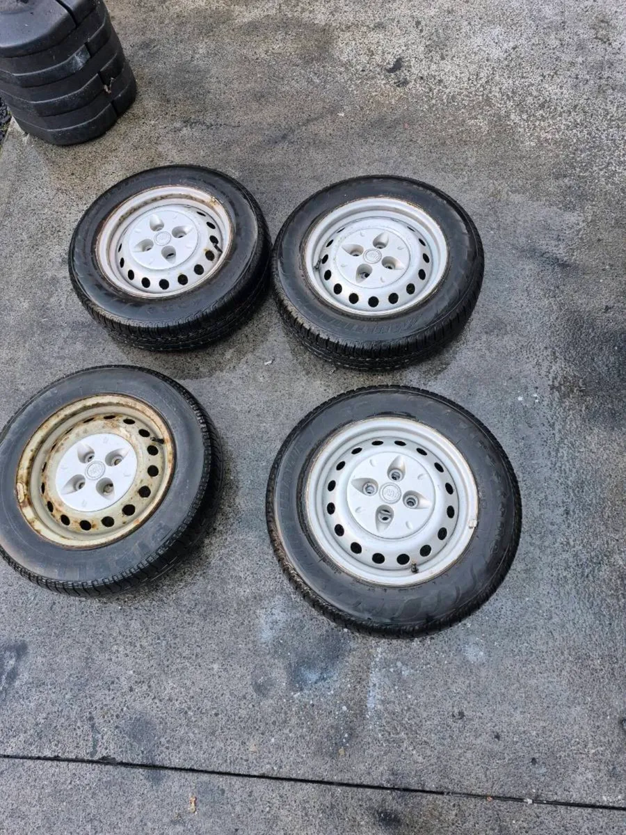 4FIAT DOBLO WHEELS 175/70R14 CONDITION FANTASTICDU - Image 2