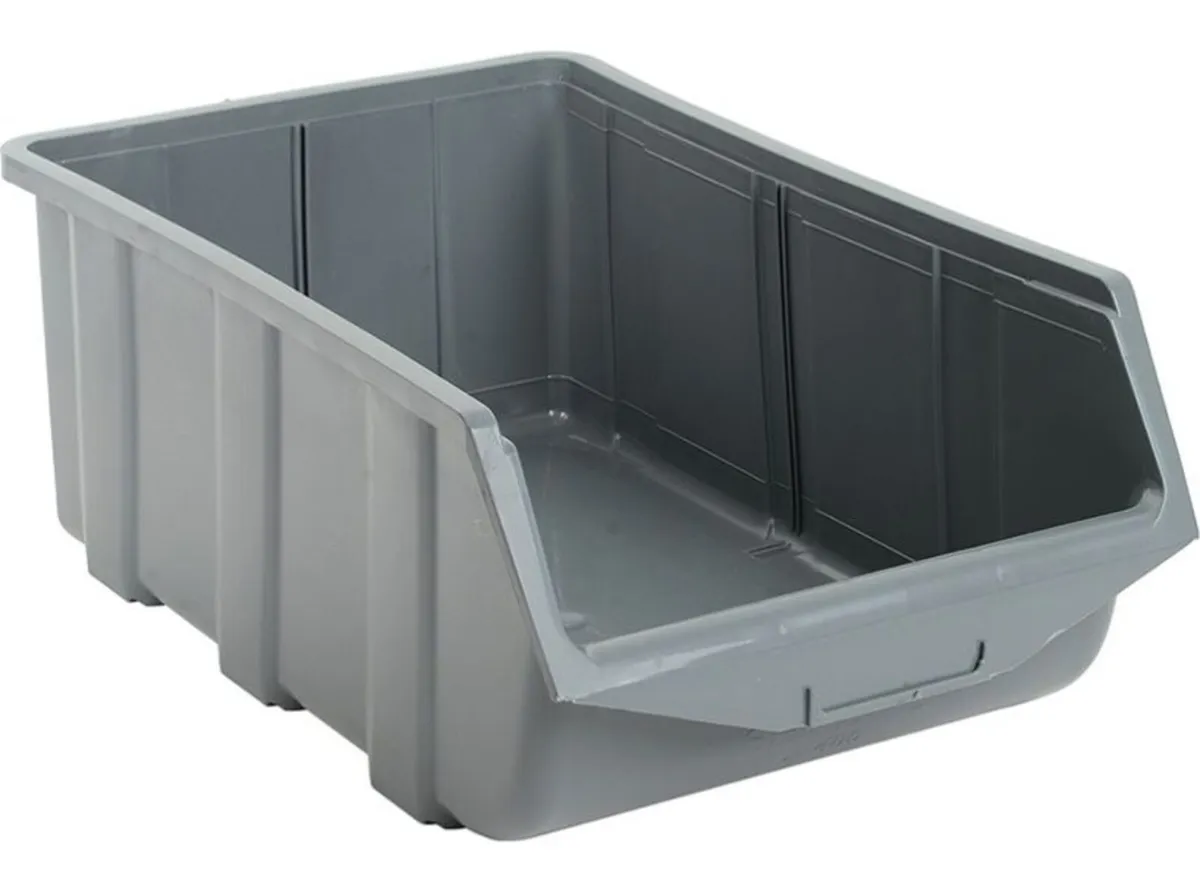 Plastic Grey Parts Bins / Storage Boxes - Image 1