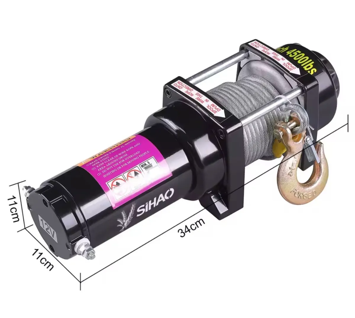 Waterproof Off-Road Winch for Car/ATV/Boat/Trailer - Image 4