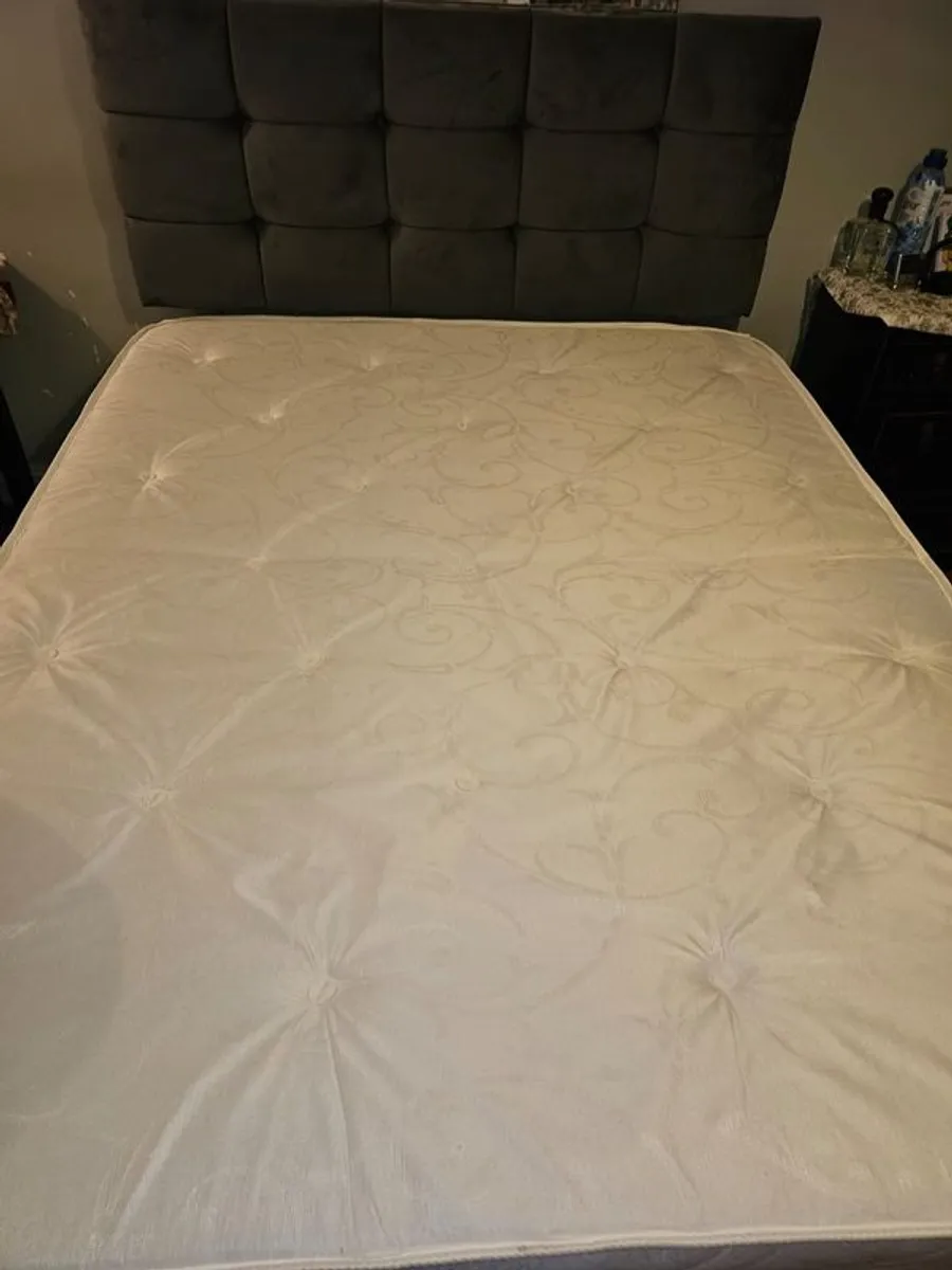 king size bed with mattress - Image 2