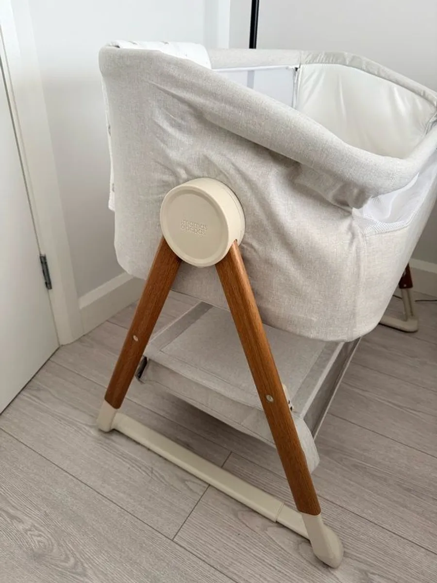 Mamas & Papas Lua Bedside Crib - Fawn - Image 2