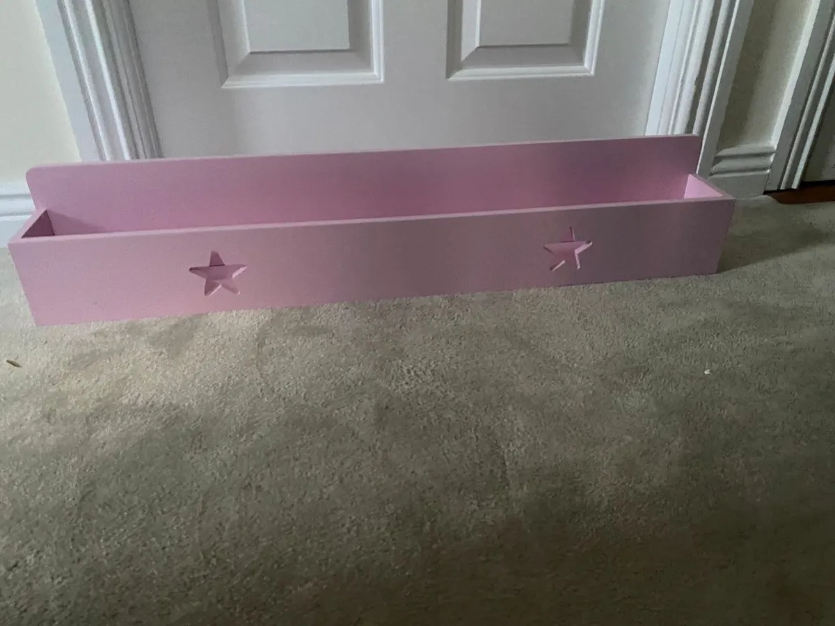 2 Pink Star Book Ledge bookshelf - Image 3