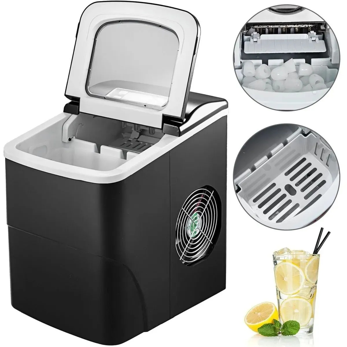Ice Cube Maker Machine 26lbs Tabletop with Tank - Image 2