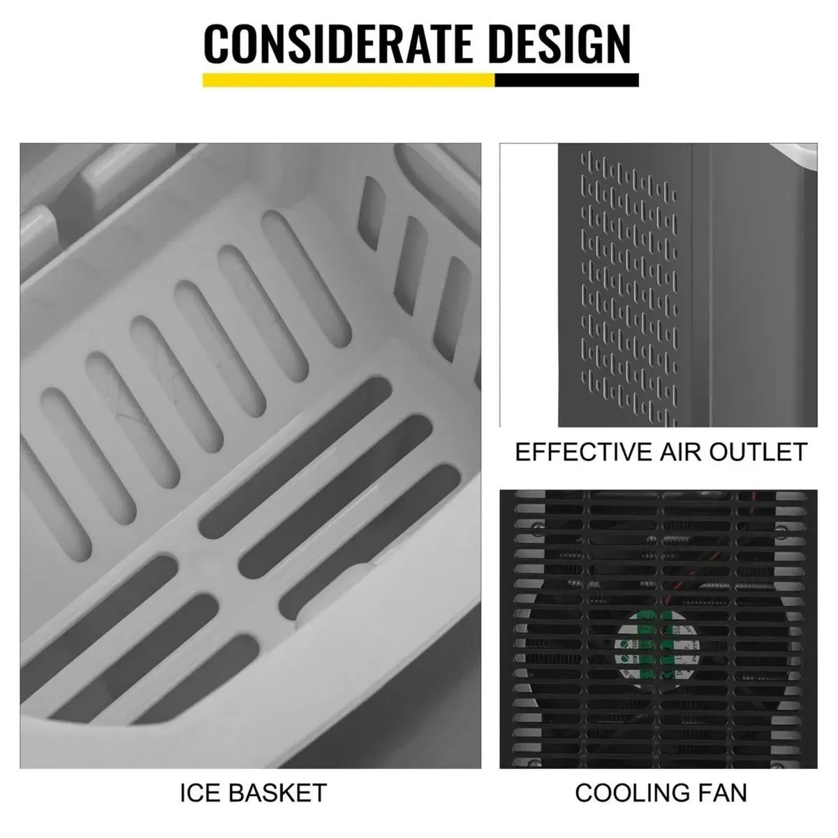 Ice Cube Maker Machine 26lbs Tabletop with Tank - Image 3