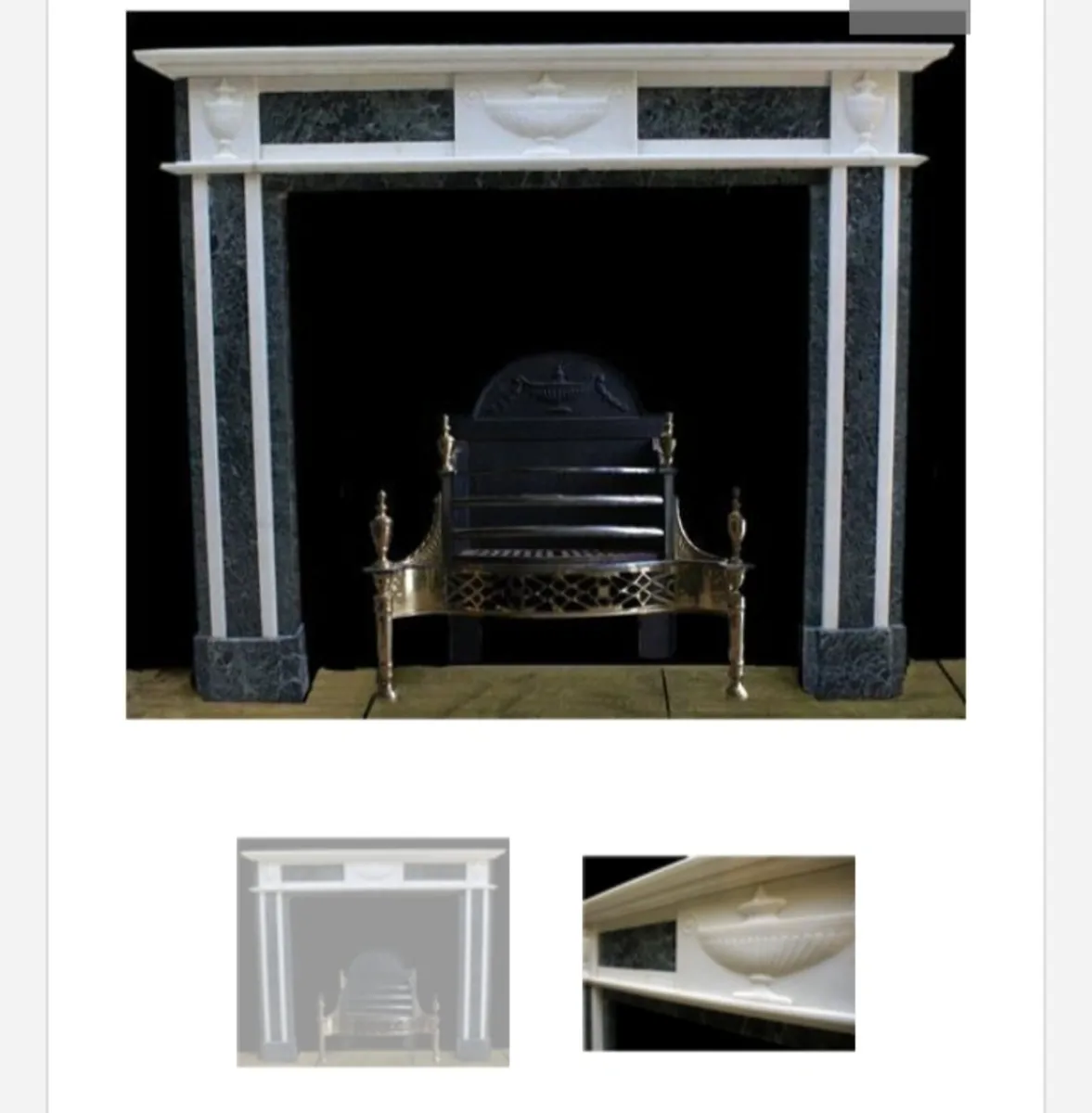 Marble fireplace