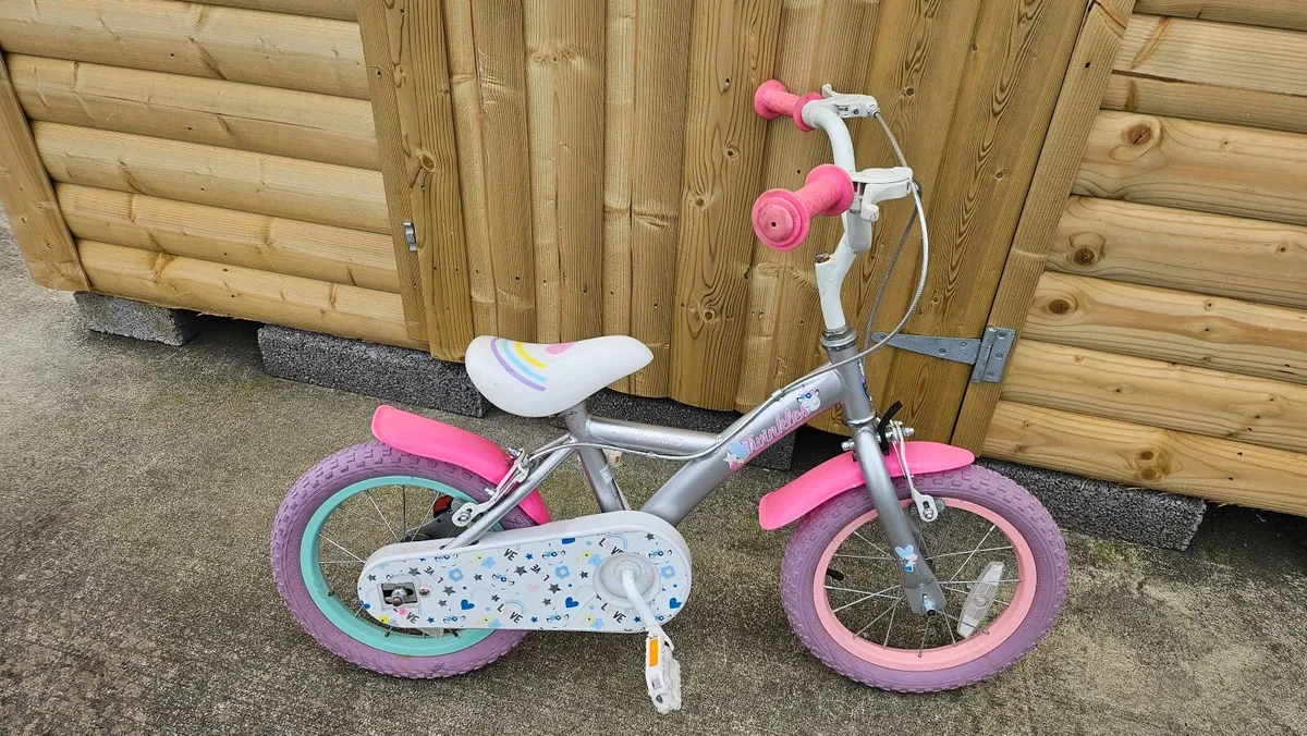 Apollo Twinkles Unicorn 14" Kids Bike - Image 2