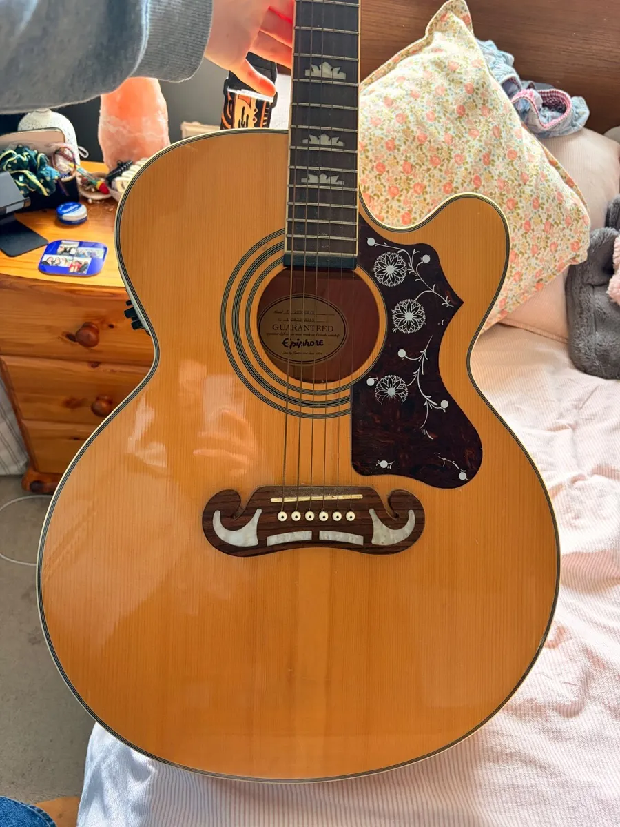 Epiphone Semi-Acoustic Guitar - Image 4