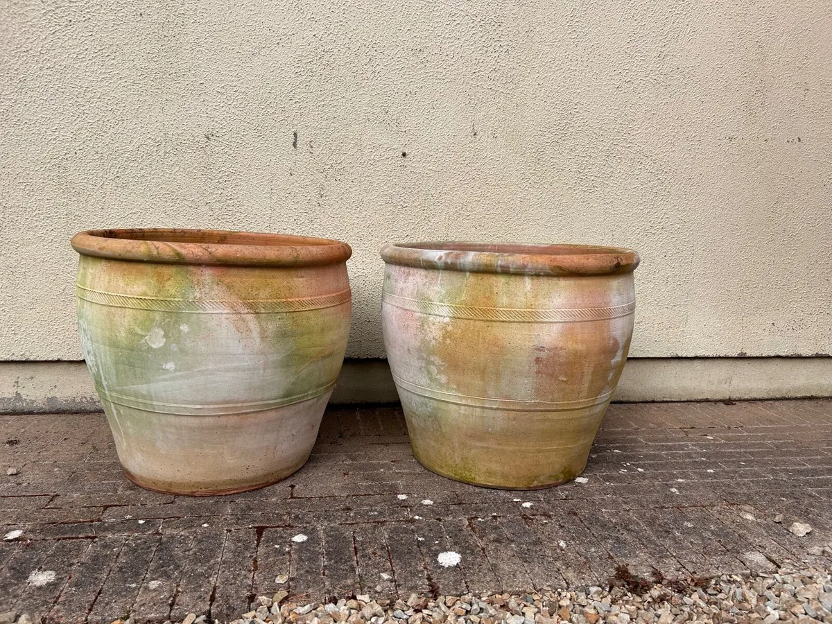 Large Terracotta Planters x 2 - Image 1