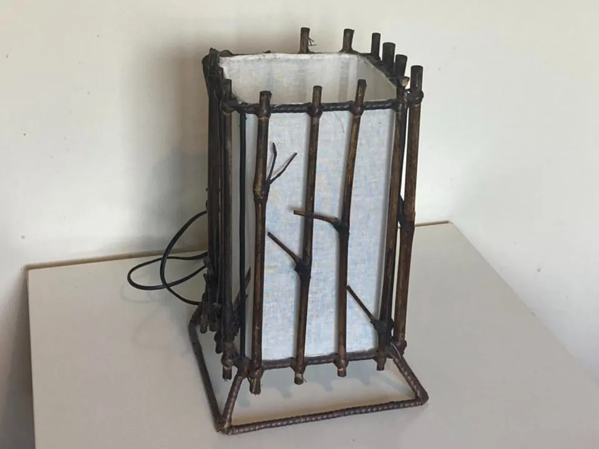 Handmade Wooden Branch Lamp – Rustic Natural Style - Image 2