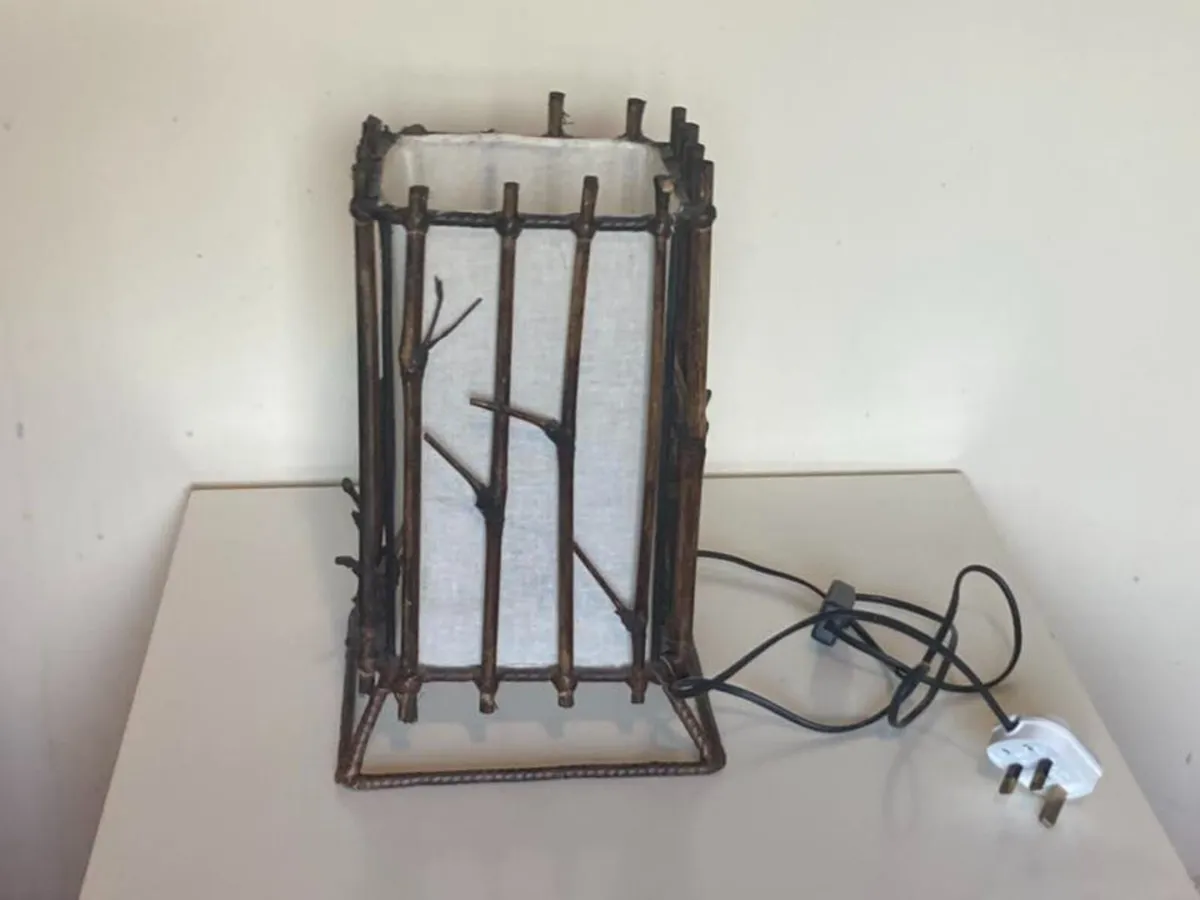 Handmade Wooden Branch Lamp – Rustic Natural Style - Image 3