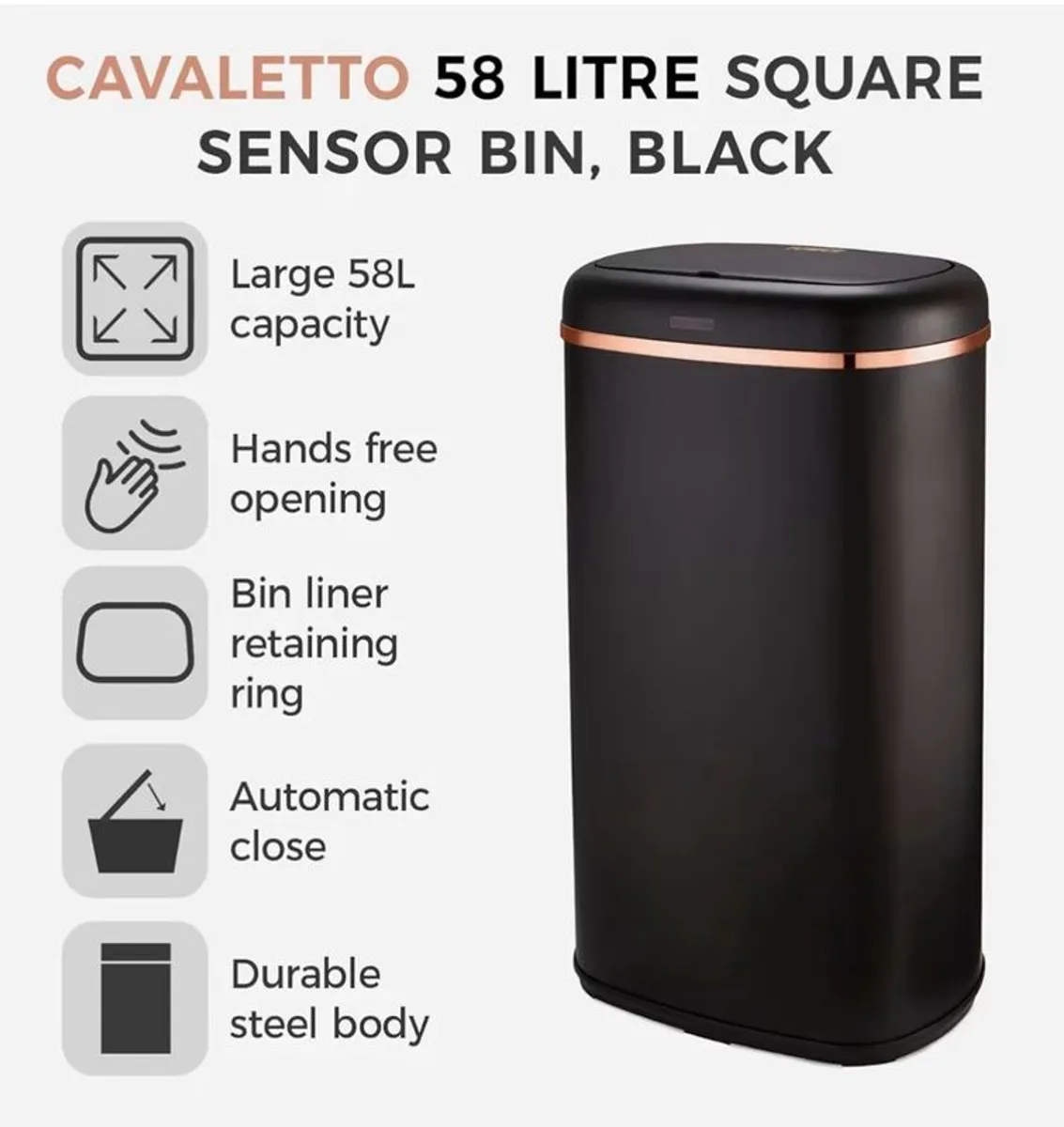 Tower Sensor Bin (black/rose gold edition) - Image 2