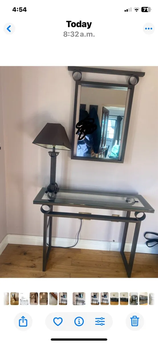 Console /hall table and mirror - Image 1