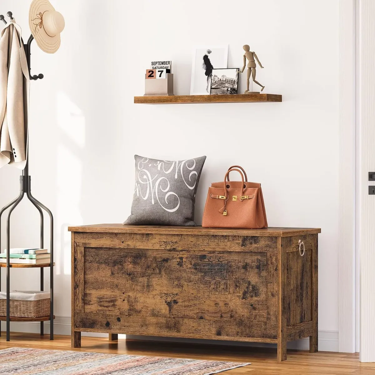 Storage Chest Trunk Wooden Box Large Toy Chests - Image 2