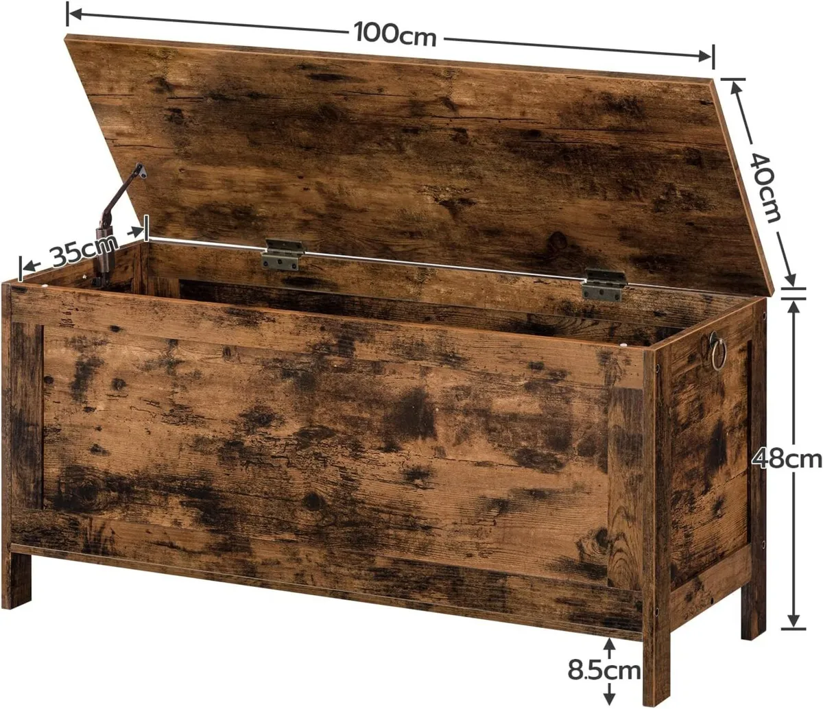 Storage Chest Trunk Wooden Box Large Toy Chests - Image 3