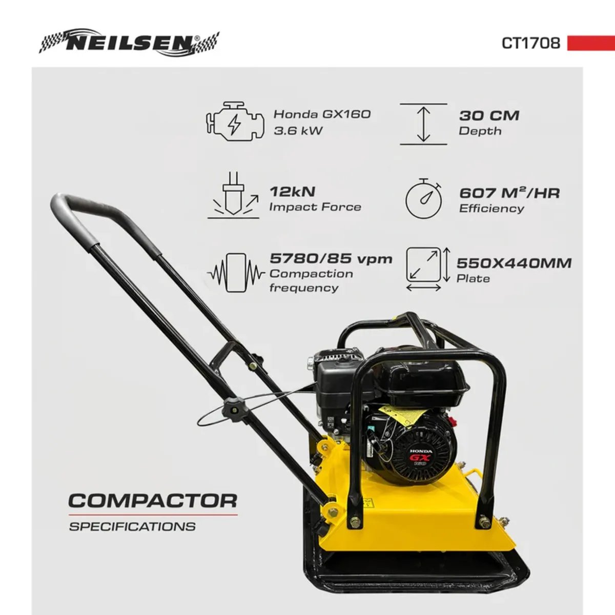 HONDA 20" COMPACTOR/WACKER PLATE - Image 3