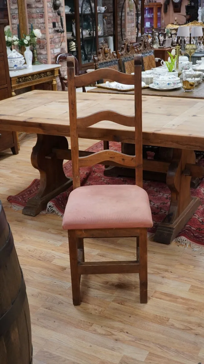 Set of 8 Rustic Mexican Pine Dining Chairs - Image 2