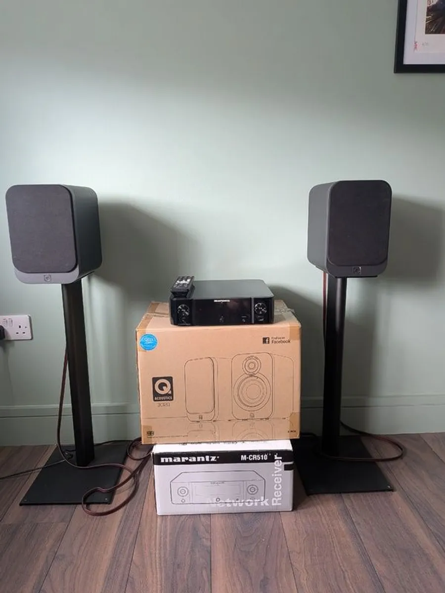 Q Acoustics 3020 Speakers & Marantz M-CR510 Bundle - Image 2