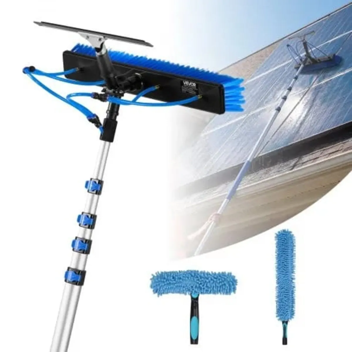 Solar Panel Cleaning Kit, 10.02m, Water Fed Pole K - Image 1