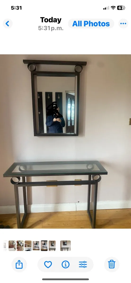 Console /hall table and mirror - Image 3