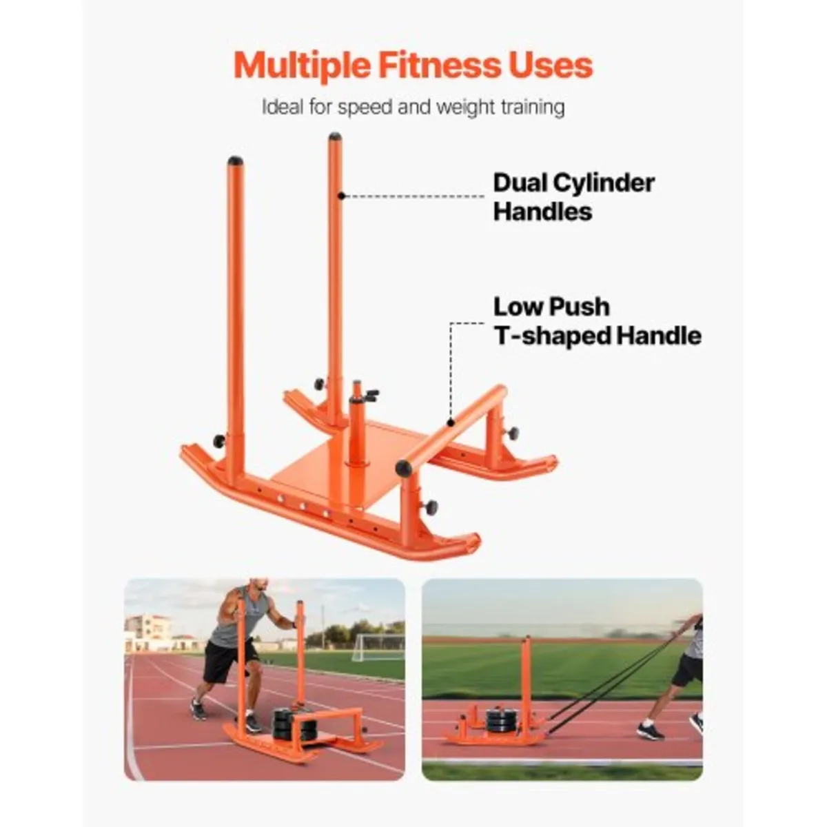 Steel Power Sled, Fitness Strength Training Sleds - Image 3