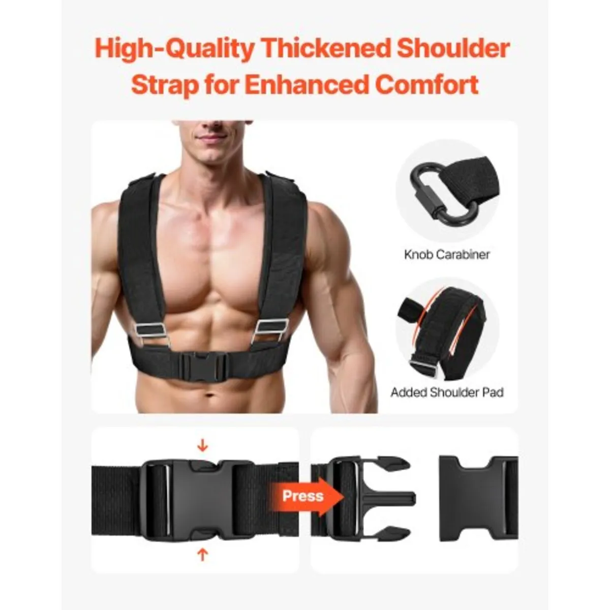 Steel Power Sled, Fitness Strength Training Sleds - Image 4