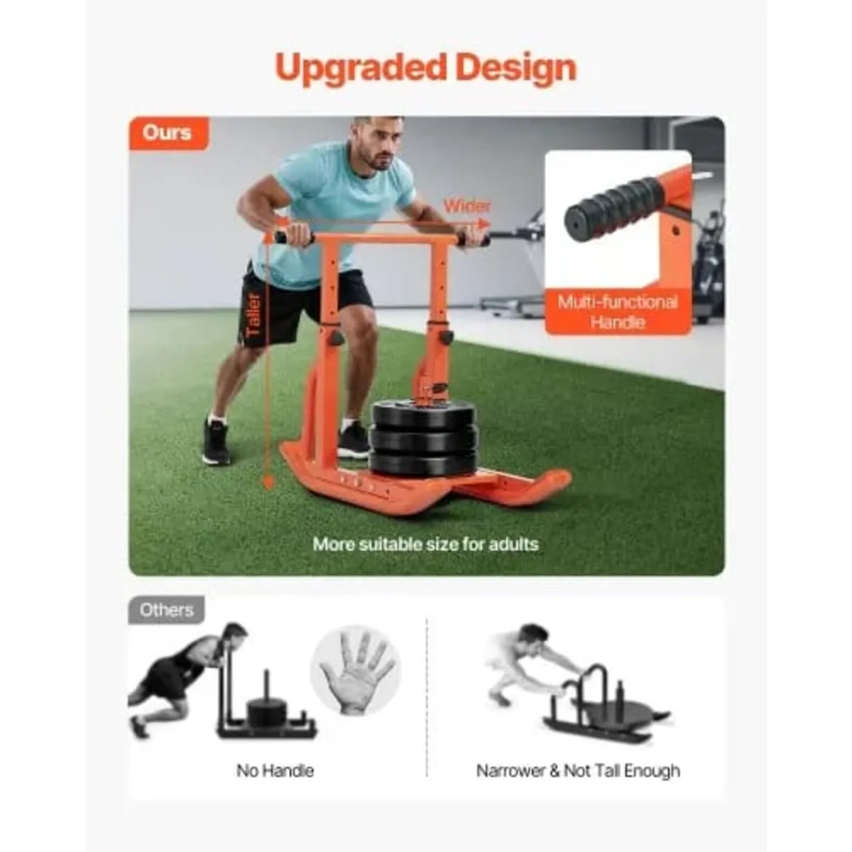 Power Sled, Fitness Training Sleds for Athletic Ex - Image 3