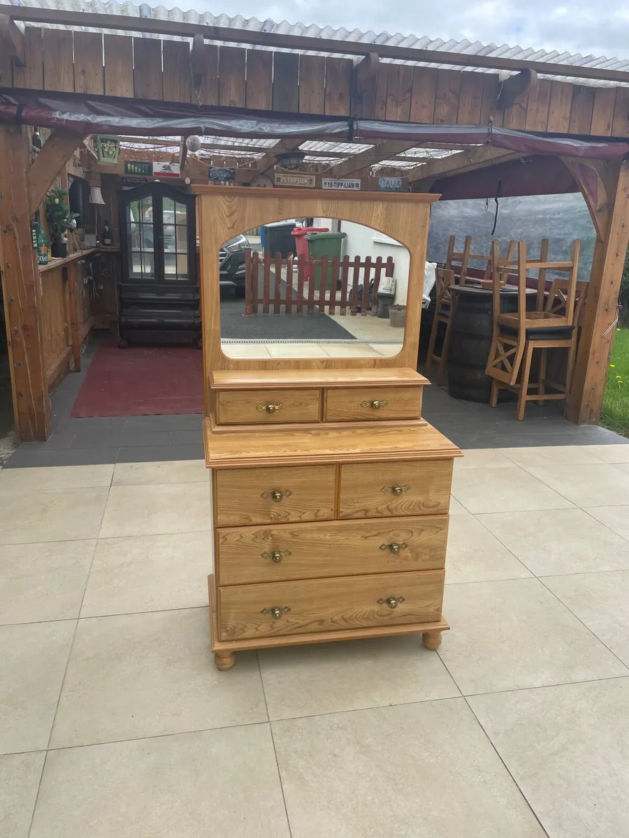 Chest of drawers with detachable mirror - Image 3