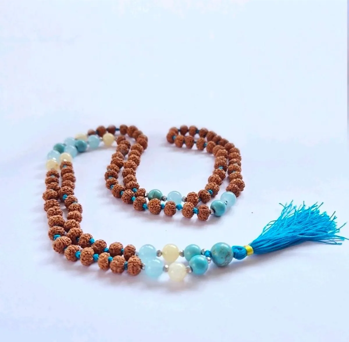 Fertility Goddess Rudraksha Mala Necklace 108 Beads Gift Boxed  Bali - Image 3