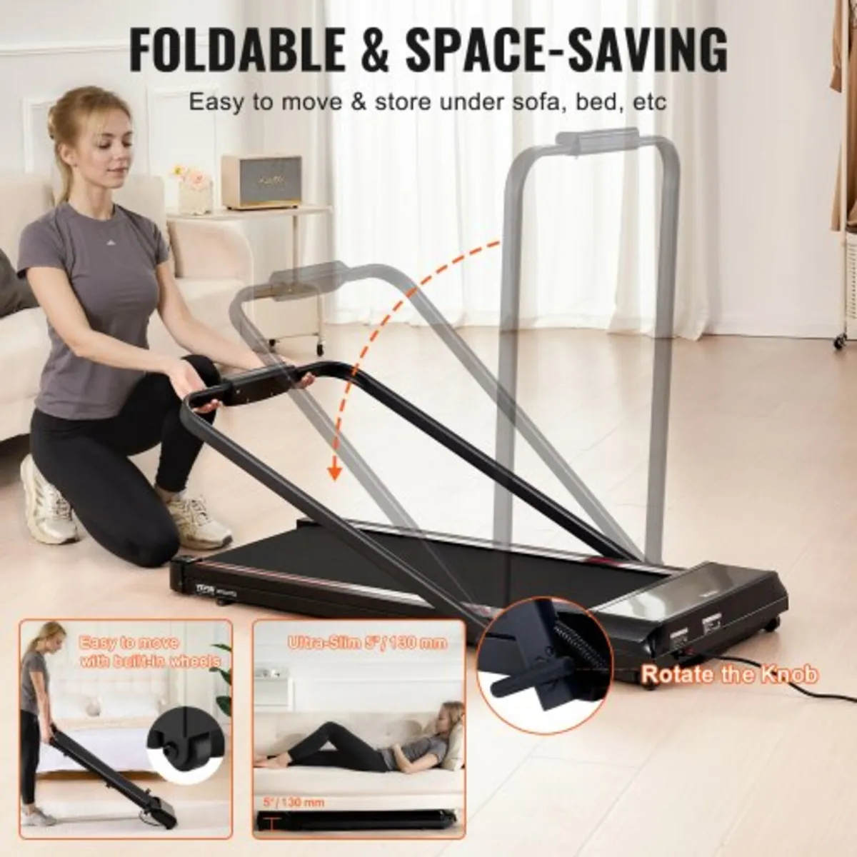 Treadmill for Home Office, Working Walking Running - Image 3