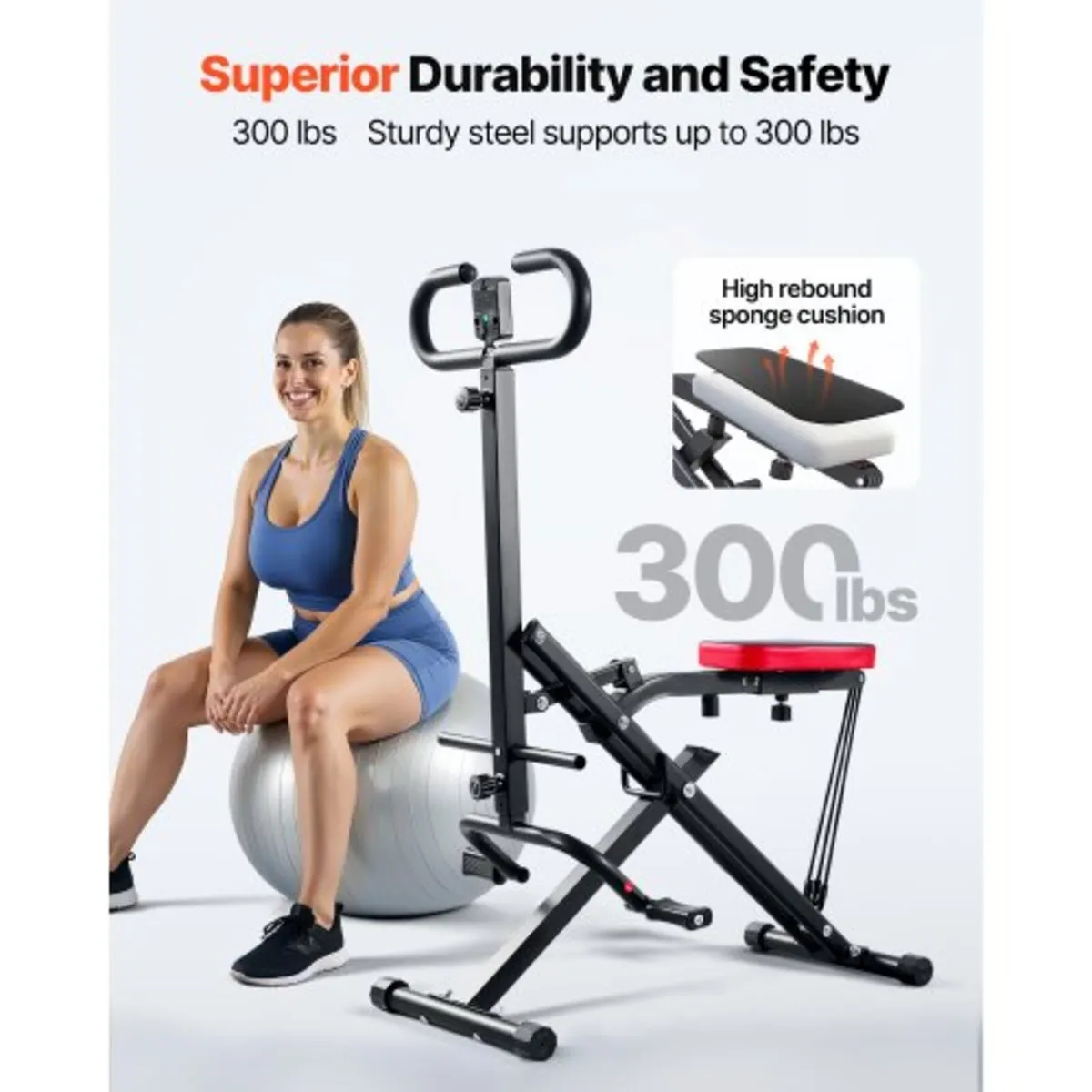 Squat Machine, Deep Squat Rowing Machine for Home, - Image 3