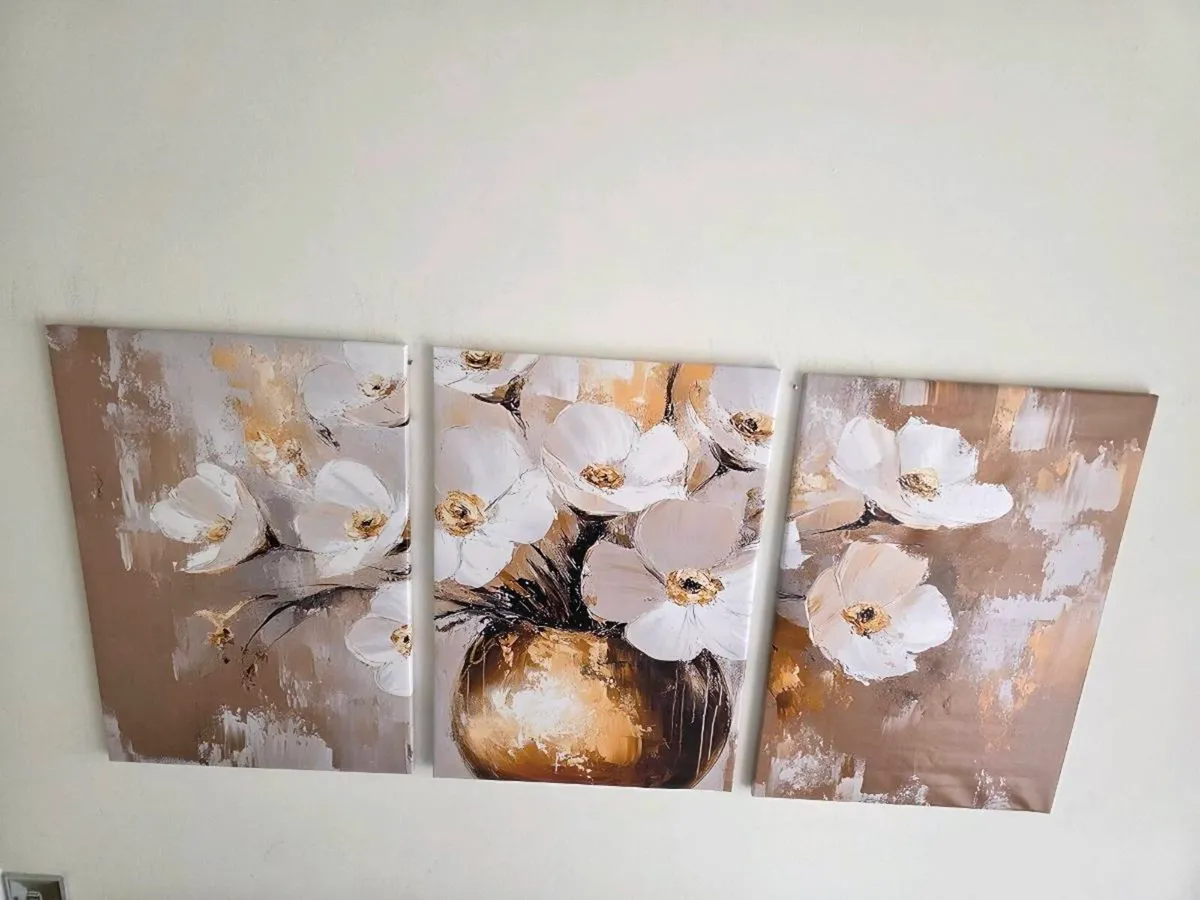 3 framed canvas 45x65cm each - Image 4