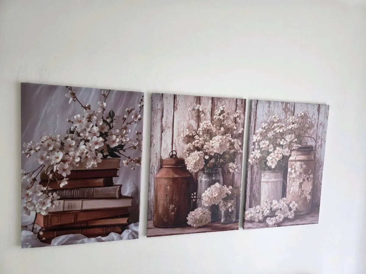 3 framed canvas 45x65cm each - Image 2