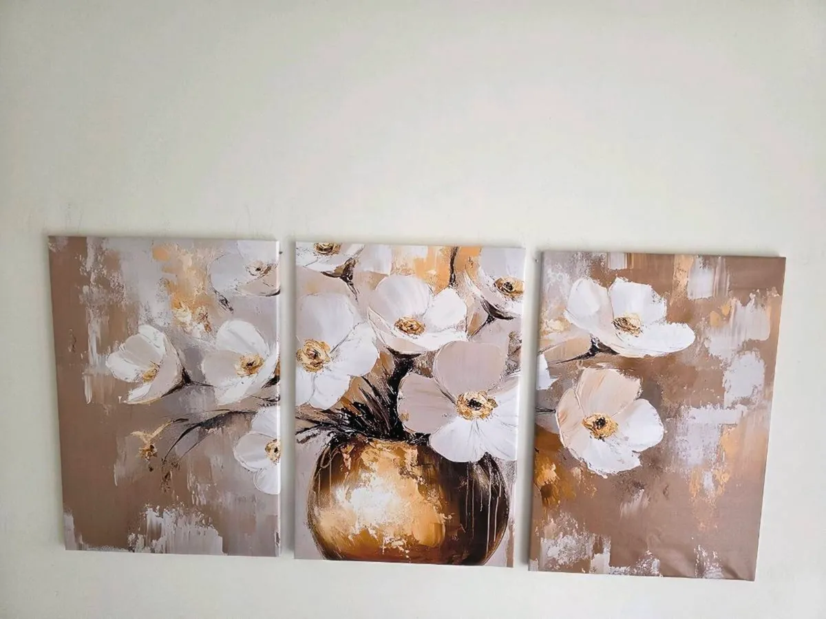 3 framed canvas 45x65cm each - Image 3