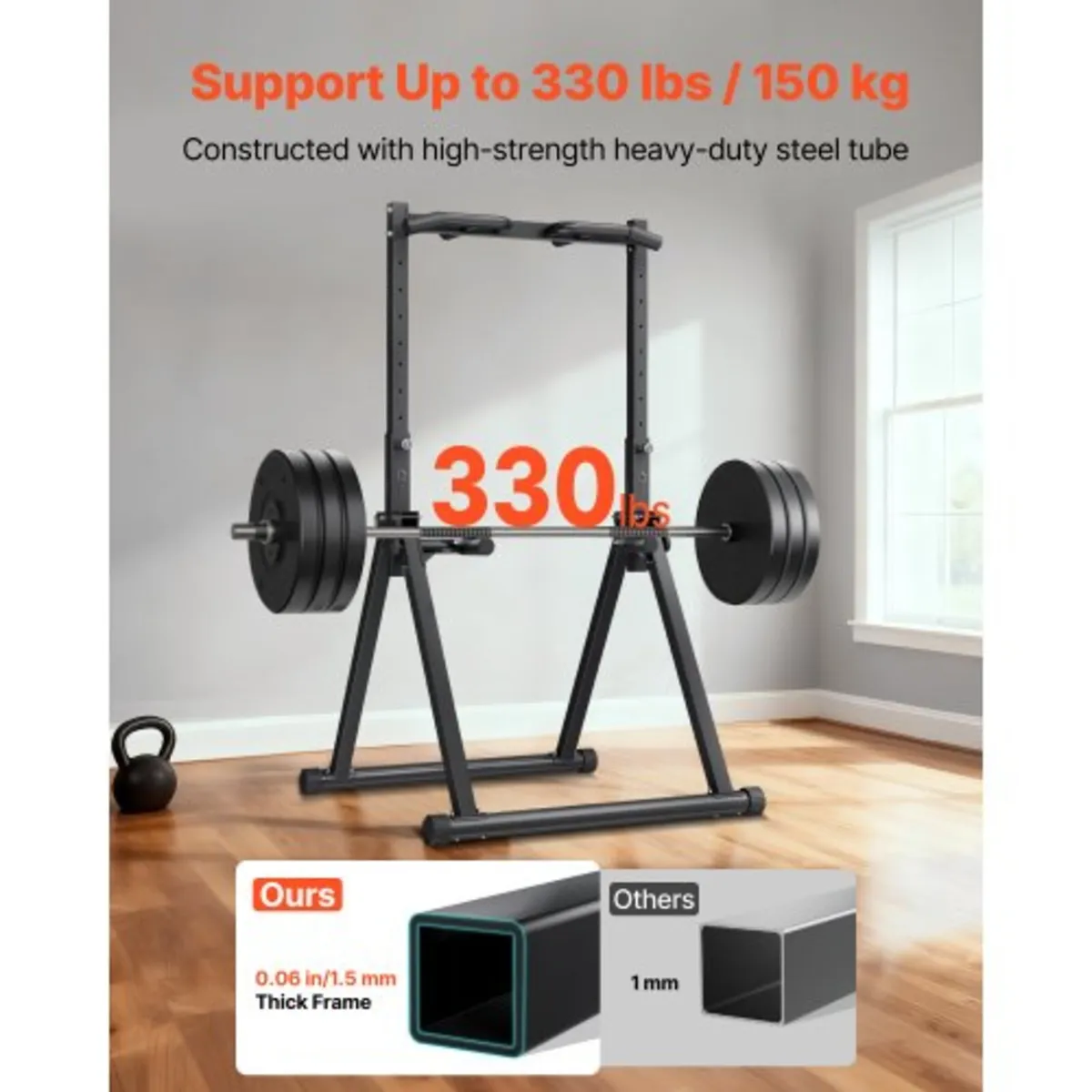 Pull Up Bar, 150kg Capacity Portable Pullup Bar St - Image 3