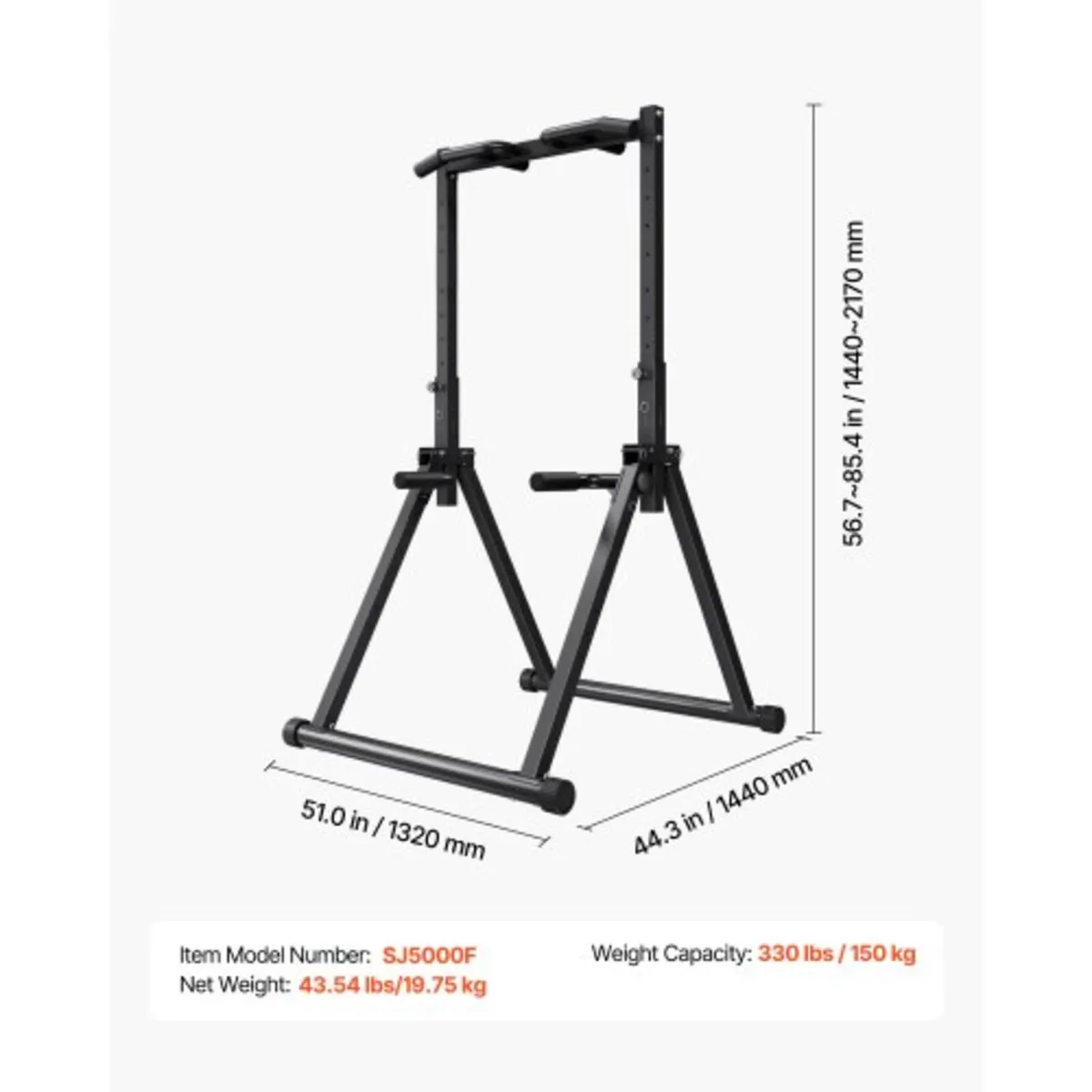 Pull Up Bar, 150kg Capacity Portable Pullup Bar St - Image 4