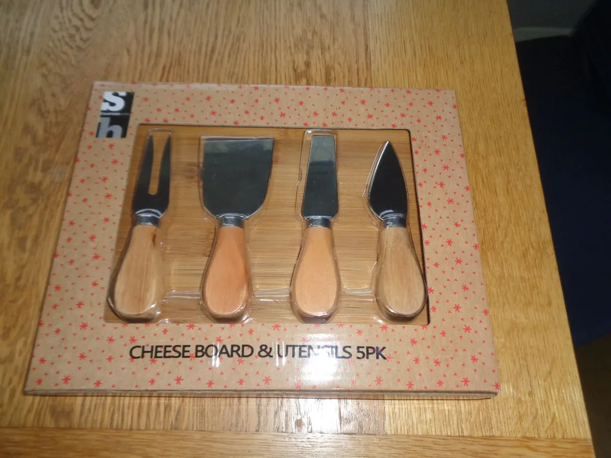 Cheese Board with Utensils for Sale - Image 1