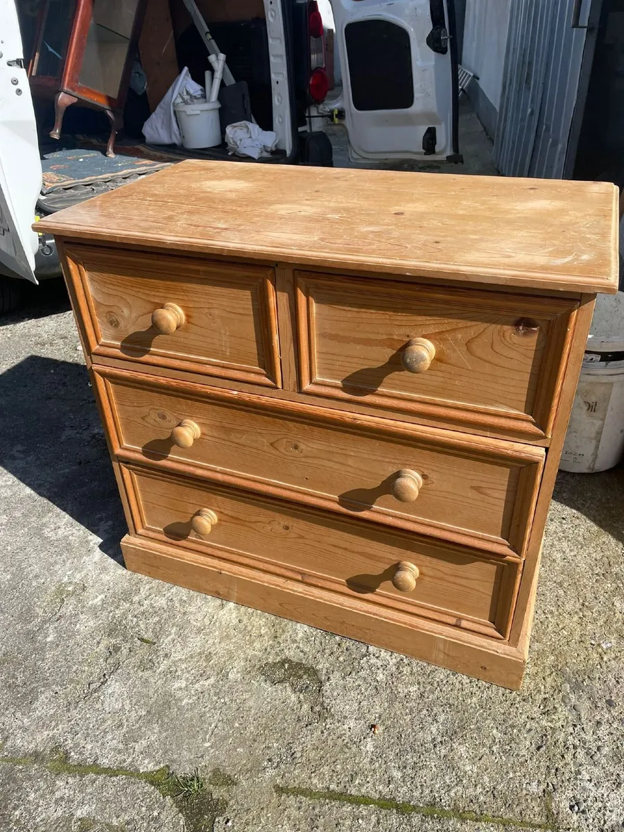 Solid Pine Chest of Drawers - 2 over 2 Design - Image 1