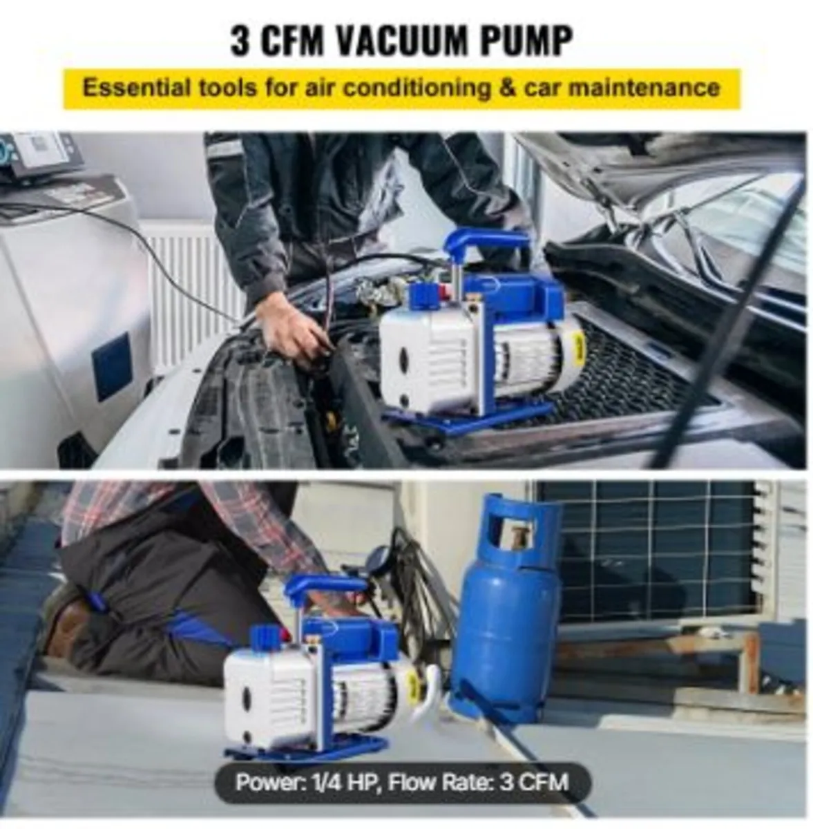 183 L/min(3CFM) 246W(1/3HP) Vacuum Pump - Image 2